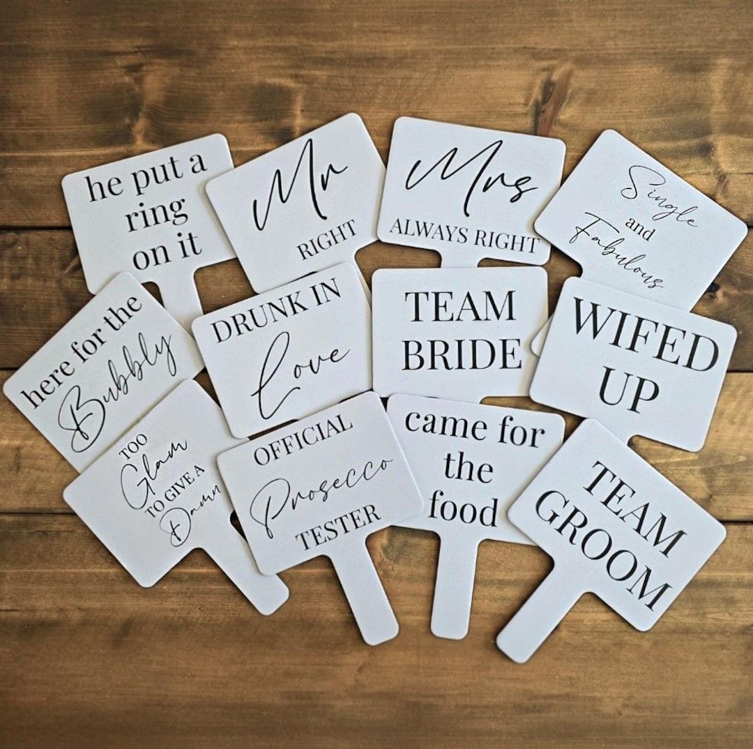 Photo Booth Props | for Weddings, Parties, Hen Dos & Birthdays | 12 ...