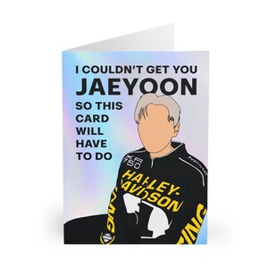 Carte de voeux K-pop inspirée de Jaeyoon SF9 - FANTAISIE, anniversaire kpop - A5 et A6