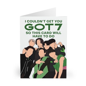Carte de voeux k-pop inspirée de GOT7 - Anniversaire Kpop, IGOT7 - A5 et A6