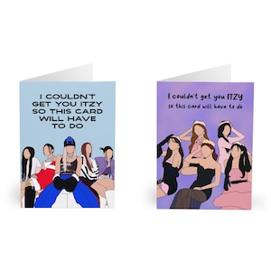 ITZY inspired K-Pop greetings cards - Birthday card, K-pop fan, MIDZY, Girl Group - A5 & A6