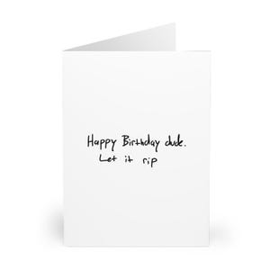 Carte d'anniversaire inspirée de THE BEAR - Let It Rip, Carmy Berzatto, Yes Chef, Jeremy Allen White, carte de voeux, citation TV - A5 et A6