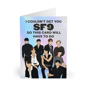 Carte de voeux K-pop inspirée de SF9 - FANTAISIE, anniversaire kpop - A5 et A6