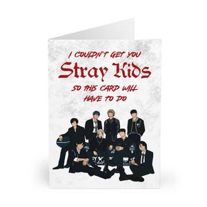 Carte de voeux Kpop inspirée de STRAY KIDS Dominate Tour - K-Pop, anniversaire, SKZ - A5 et A6