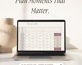 Event Planner Excel Template | Party Planning Spreadsheet | Event Budget Tracker