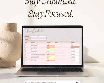 Daily Planner Excel Template | To Do List Spreadsheet | Productivity Tracker