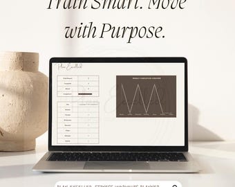 Workout Planner Excel Template | Gym Log Spreadsheet | Fitness Tracker