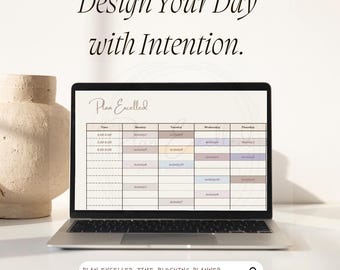 5-Minute Time Blocking Planner | Digital Daily Planner for Overwhelmed Women | Mental Clarity & Structured Day