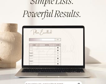 Weekly Planner Excel Template | Weekly Checklist Spreadsheet | Life Organizer Editable