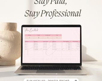 Invoice Tracker Excel Template | Small Business Income Spreadsheet | Payment Log