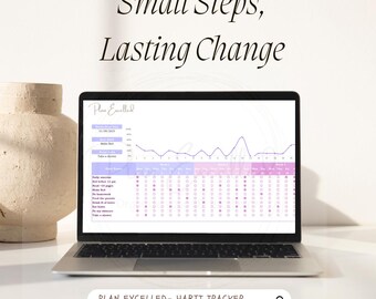 Habit Tracker Excel Template | Daily Habit Spreadsheet | 21 Day Challenge Log