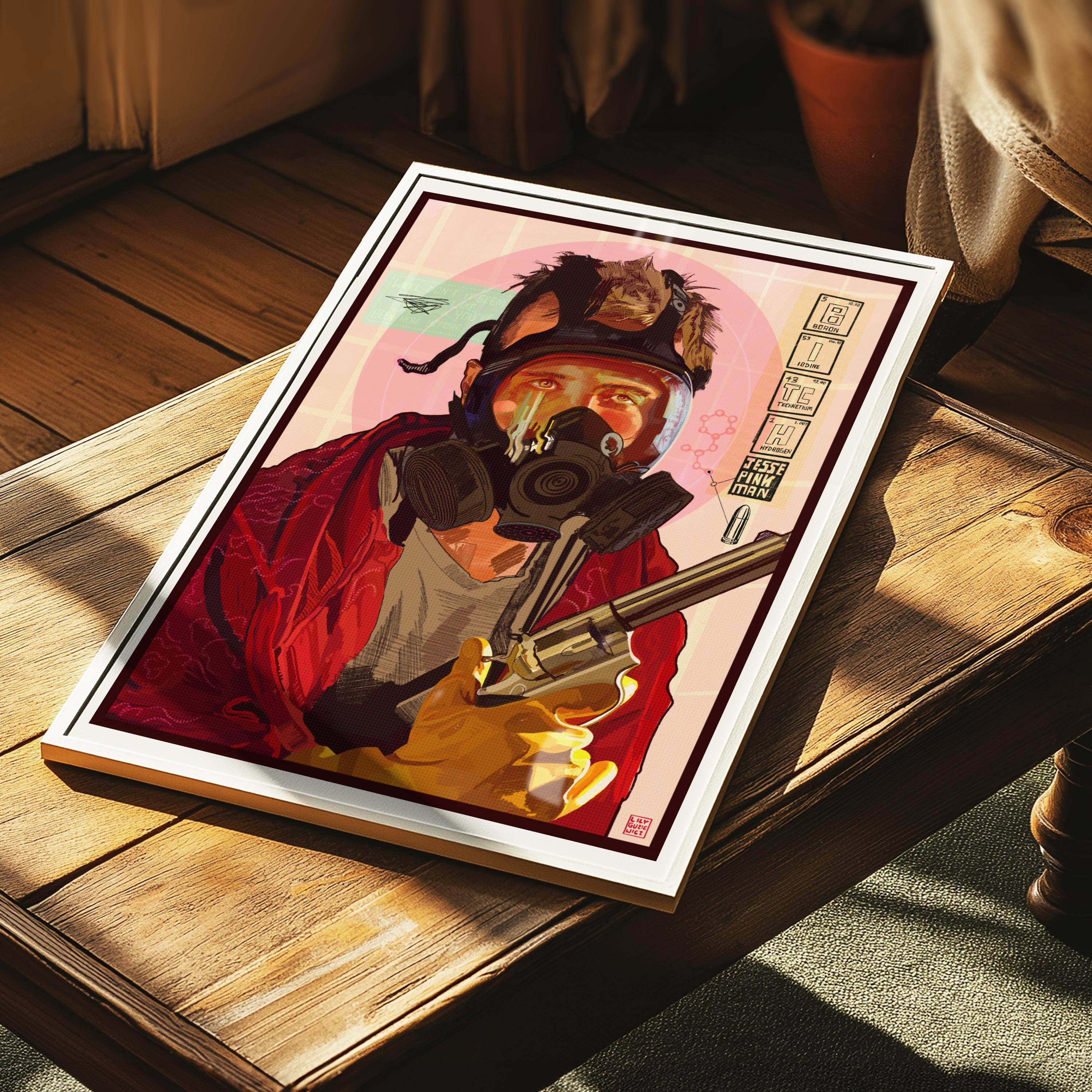 Jesse Pinkman Art Print: Hand-drawn Glossy Breaking Bad Poster - Etsy