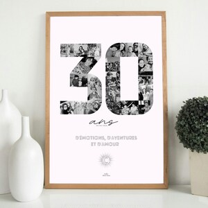 Birthday photo poster