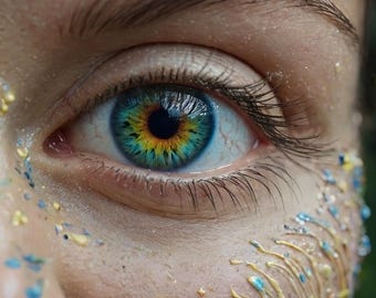 Eye Photography, Macro Eye Art, Fantasy Eye, High-Detail Portrait, Artistic Photography, Unique Eye Image, Close-up Eye, Colorful Iris