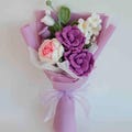 Crochet Flower Bouquet: Handmade Rose & Lily Arrangement