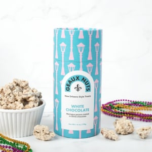 White Chocolate Pecans, sugared nuts, gifts, New Orleans gifts, candied nuts favors, sweet pecans, meringue pecans