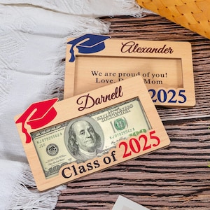 2025 Graduierung Geldhalter Geschenk, benutzerdefinierter grad Name Geldhalter, Abschlussgeschenk, Klasse von 2025 Geschenk für graduierten Studenten, College Abschlussgeschenk