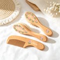 Personalized Baby Hairbrush Set, Wooden Baby Brush and Comb, Custom Name Brush, Baby Shower Gift, Newborn Gift For Baby Girl,New Baby Gift product logo
