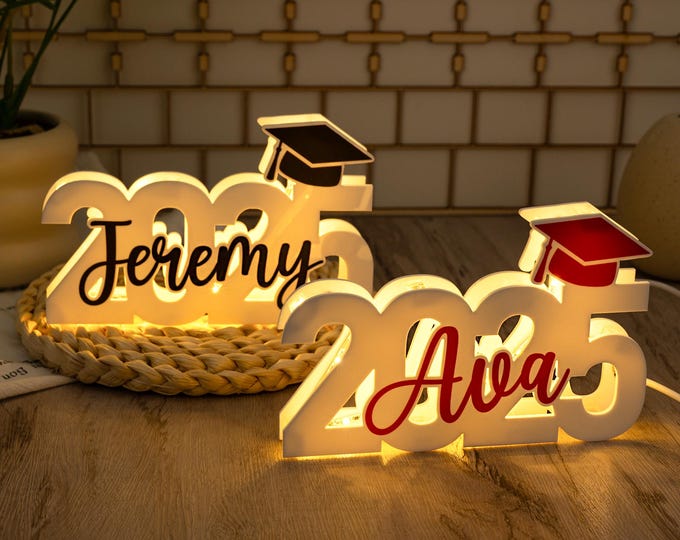 Personalized 2026 Graduation Light Box,Class of 2026 Night Light With Name,Graduation Gifts For Graduate,College High School Graduation Gift