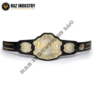 UFC Legacy Championship Title (2 layer) belt Replica Title Belt Adult 2MM Brass Plate