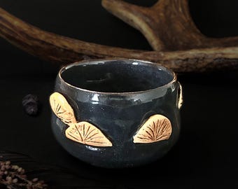 Handgjord svampmugg – Keramikmugg – Naturinspirerad present