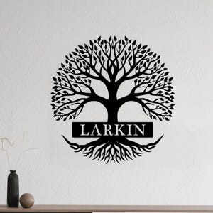 Personalized Tree Metal Sign,Family Tree Metal Sign,Custom Family Name Sign,Wall Metal Sign,Wall Art,Home Sign,Housewarming Gift,For Wedding