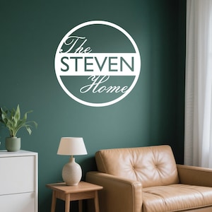 Personalized Last Name Metal Sign,Custom Family Name Sign,Home Wall Metal Sign,Living Room Decor,Moving Gifts for Family,Welcome Home Gifts