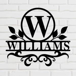 Personalized Monogram Metal Sign,Custom Family Metal Sign,Last Name Sign,Porch Decoration,Housewarming Gifts,Anniversary Gifts,Wedding Gifts