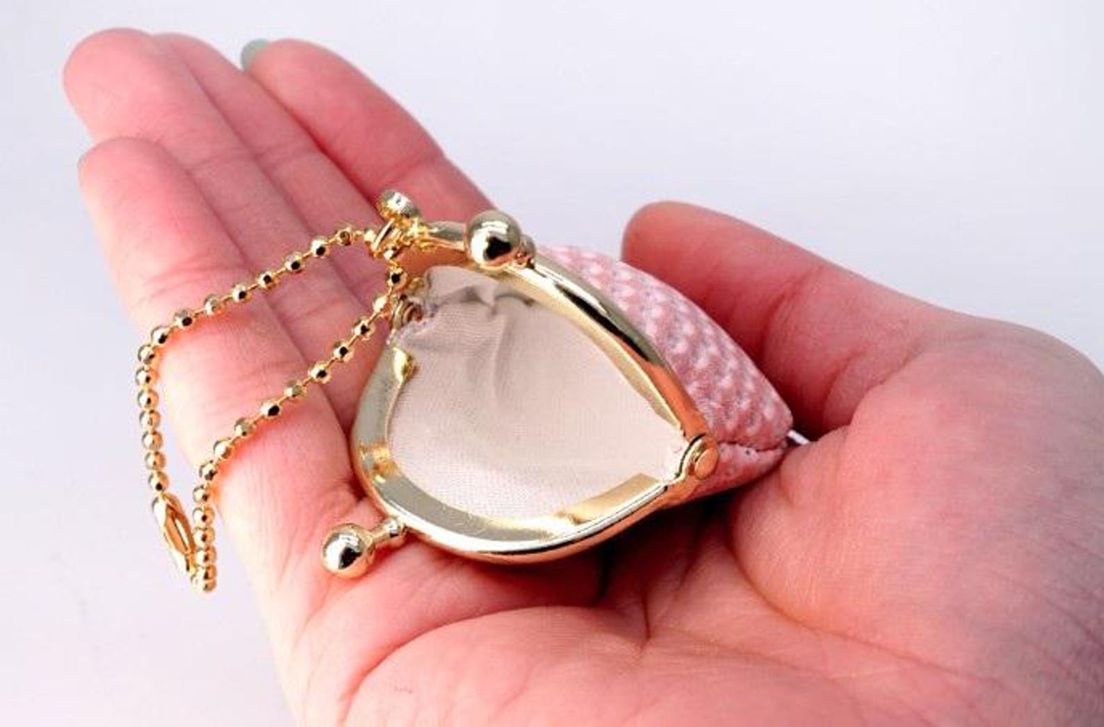 PINK COWHIDE JEWELRY CASE main image 1