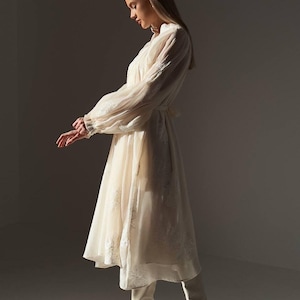 cream lace dress modest Baltic Born Womens Clarisa Lace Midi Dress | Vintage Cream