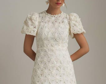 Ivory Mini Dress Minimalist Wedding Dress A Line Dress Elegant Dress  Special Occasion Dress Plus Size Dress Sleeveless Dress Evening Dress - Etsy