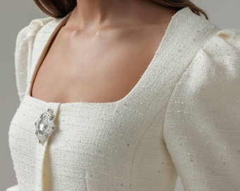 Ivory Formal Dress | Business Style Dress | Classy Sophisticated Evening & Occasion Outfit