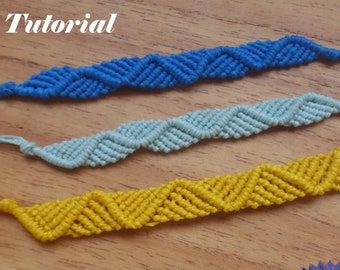 Macrame Bracelet Tutorial - Shanti Bracelet Micro macrame jewelty pattern - Friendship adjustable Bracelet