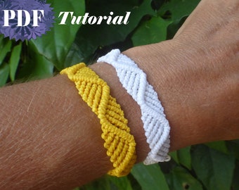 Macrame Bracelet Tutorial - Shanti Bracelet Micro macrame jewelty pattern - Friendship adjustable Bracelet