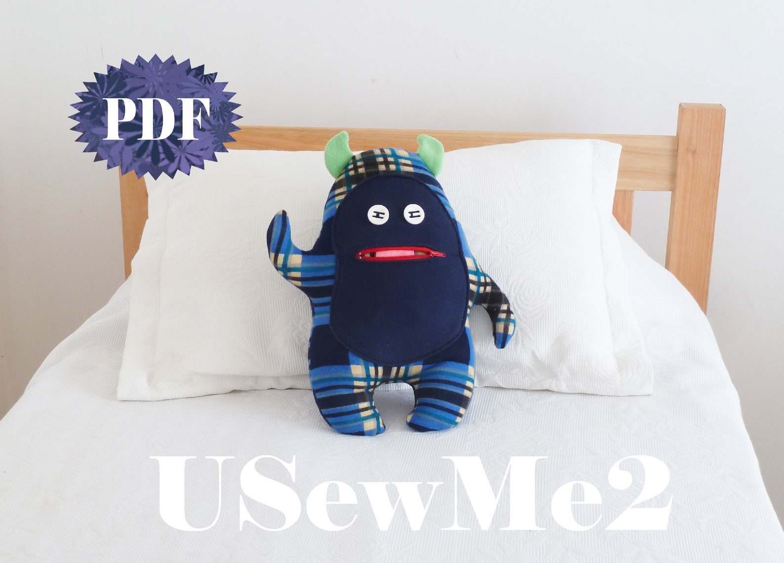 Pillow Monster Tutorial - Sew Pattern Monsters Sewing A4 Home Print ...