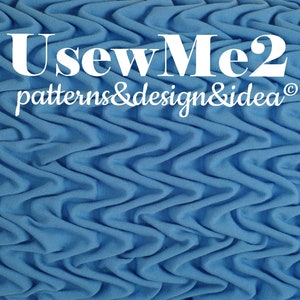 Smocked Pillow Sew Pattern Waves rectangle hand sew cushion PHOTO tutorial Canadian smocking decorative sew quilted pillow smocked pattern image 2
