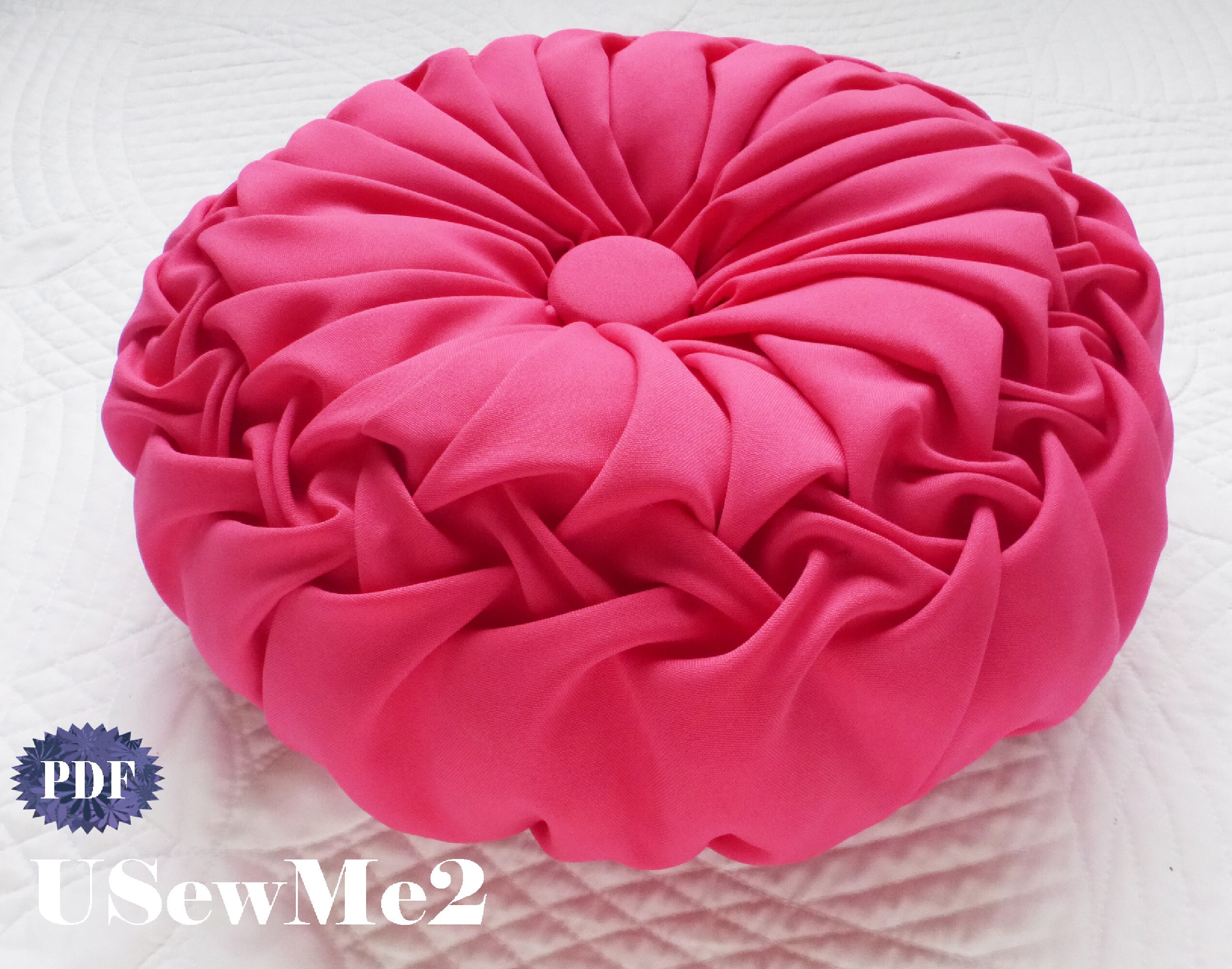 Smock Pillow Sewing Pattern YES Tutorial Decorative Sewing Smocked