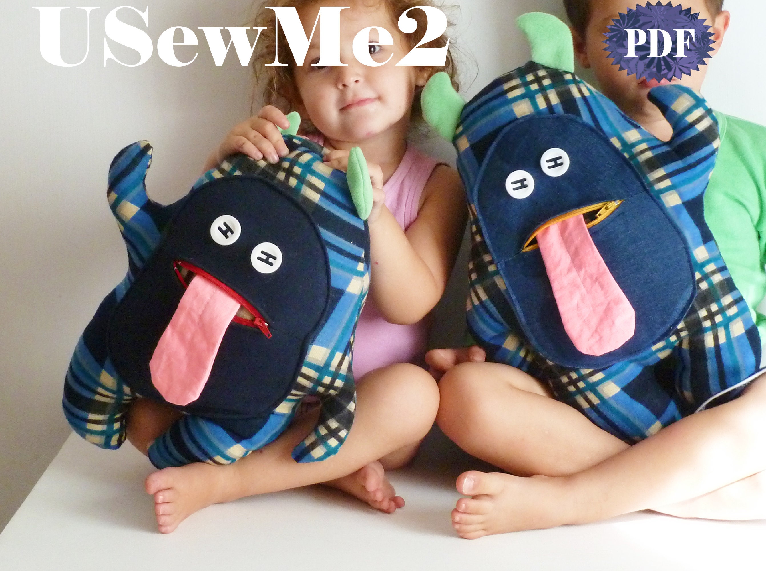 Pillow Monster Tutorial - Sew Pattern Monsters Sewing A4 Home Print ...