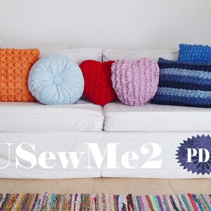 Smocked Pillow Sew Pattern Waves rectangle hand sew cushion PHOTO tutorial Canadian smocking decorative sew quilted pillow smocked pattern image 9