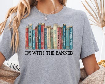 Camiseta de libros prohibidos: camiseta de bibliotecario leyendo, regalo para amantes de los libros