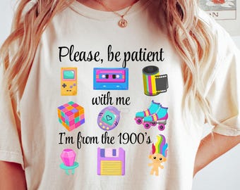 1900s Graphic Shirt, Vintage Meme Tee, Retro Birthday Gift T-shirt