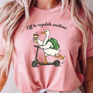 Camiseta "A regular las emociones", divertida camiseta para profesores de salud mental, regalo para amantes de los animales.