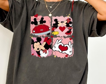 Mickey Minnie Valentine Shirt, Disney Lovers Shirt, Disney Valentine Day Shirt, Valentine Mouse and Friends Tee, Disney Valentine Gift