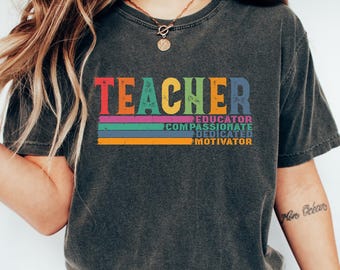 Camiseta para Professores e Educadoras, Camiseta de Volta às Aulas, Presente de Agradecimento aos Professores