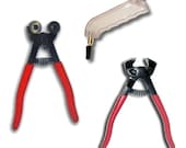 GLS-272, 3 pcs Set for Mosaic Art, Includes Carbide Trimmer And Wheeled Nippers with Cutter