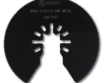 Half Round Oscillating Saw Blade KENT 3/" Off-Set Arbor Hole Type: STR HSS M2