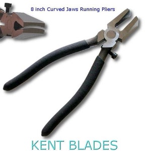 GLS-389, 8 inch Running Pliers Smooth Curved Jaw