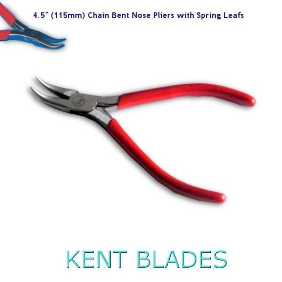 Kent 4.5 Round Nose Micro Pliers with Leaf Spring for Beading and Jewelry