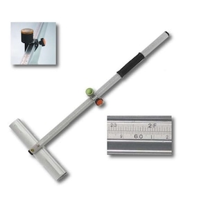 GLS-388, 24 inch / 60cm Speed T-Cutter for Cutting Glass Strips with Dual Scale Graduations
