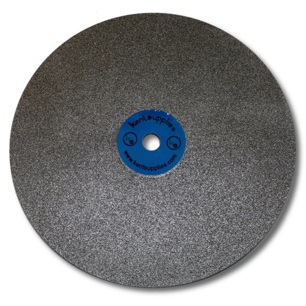 KENT 8 inch Diameter Electroplated Diamond Coated Flat Lap Disc Lapidary Grinding Polishing Disc, GLS-486-P