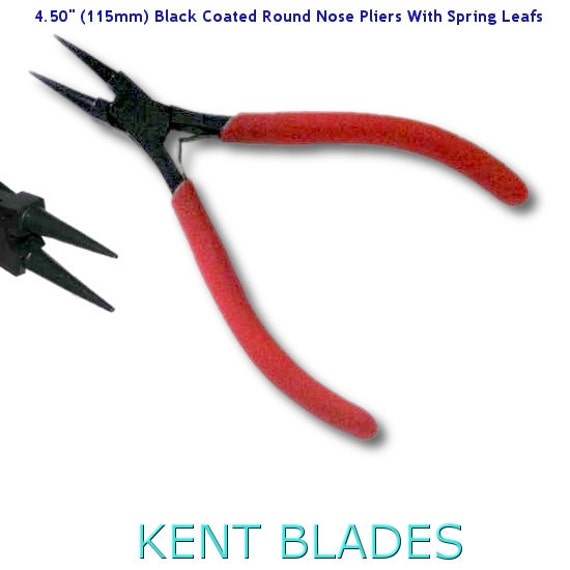 KENT 4.5/" Quality Precision Chain Bent Nose Pliers Smooth Jaws /& Leaf Spring